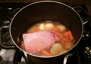 potatoes in pot